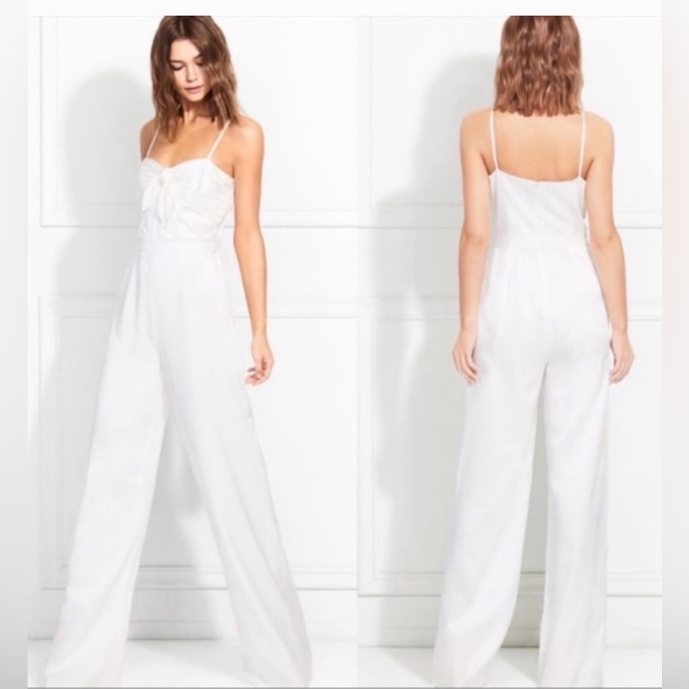 Rachel Zoe satin backed crepe Elegant off White Jumpsuit